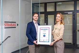 Foto z předání ocenění TOP Zaměstnavatelé 2026 v oboru stavebnictví