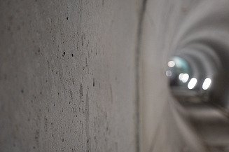 Metro D - detailní pohled na beton