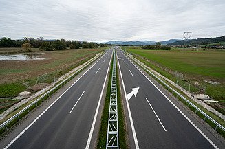 Bludov - obchvat, pohled z dronu