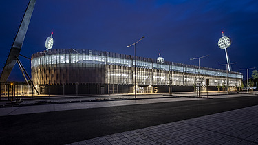 Noční pohled na stadion